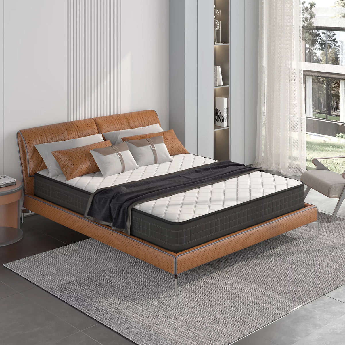Queen Size Memory Foam Medium Firm Mattress L1665
