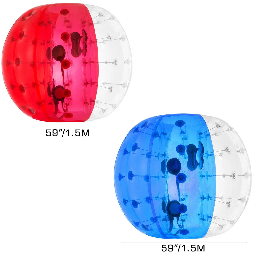 2PC Inflatable Bumper Balls 5 ft Diameter Red & Blue D540960