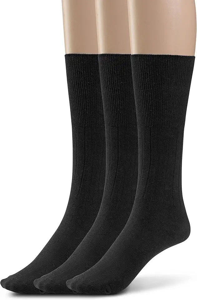 Cotton Non Binding Seamless Diabetic Dress Socks Y246170