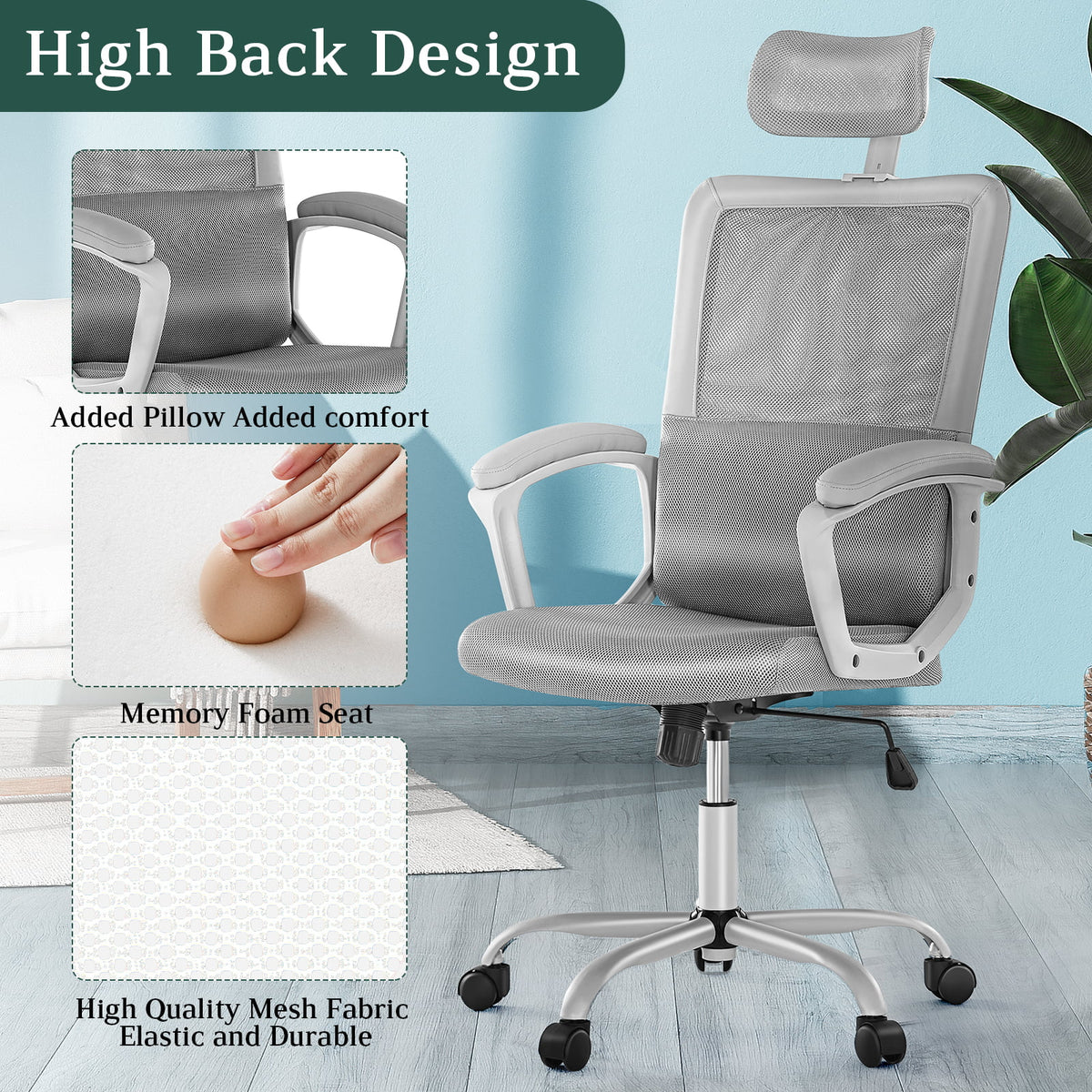High Back Swivel Office Chair S1660