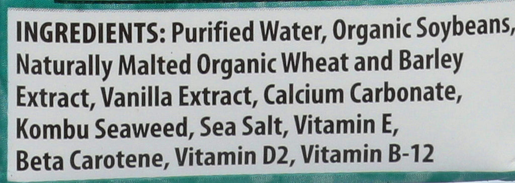 Organic Vanilla Soymilk T672