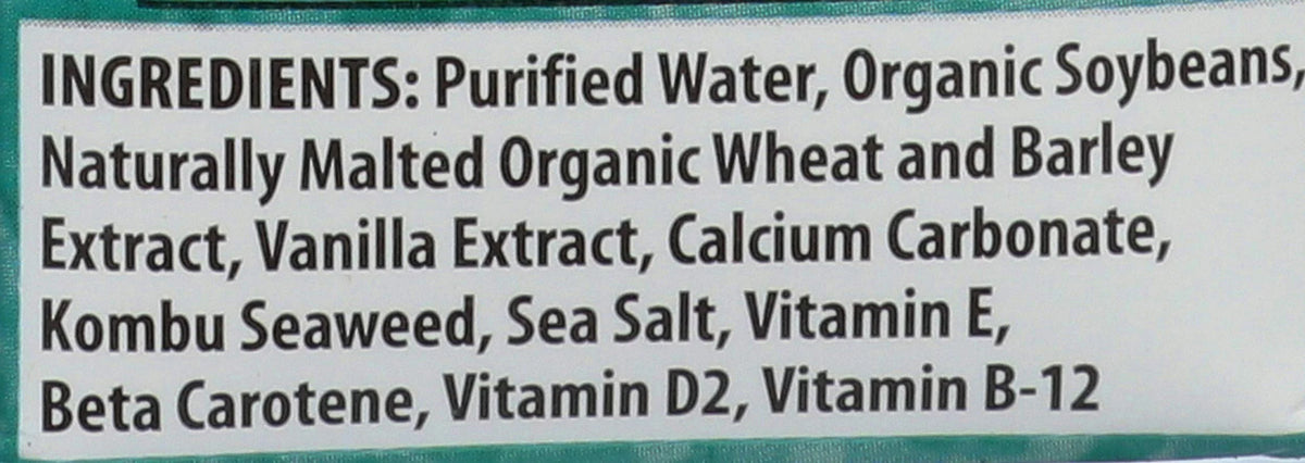 Organic Vanilla Soymilk T672
