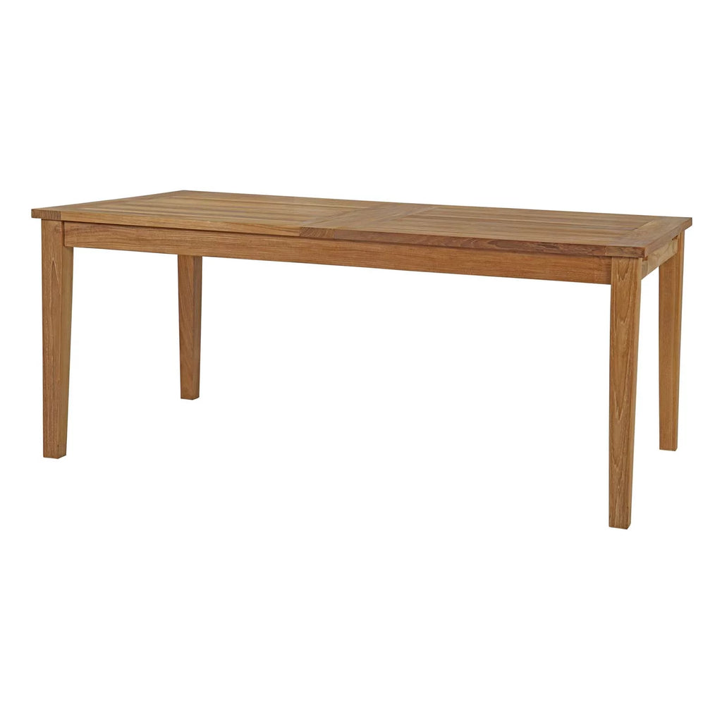 Brown Wood Dining Chair and Table Set E80930