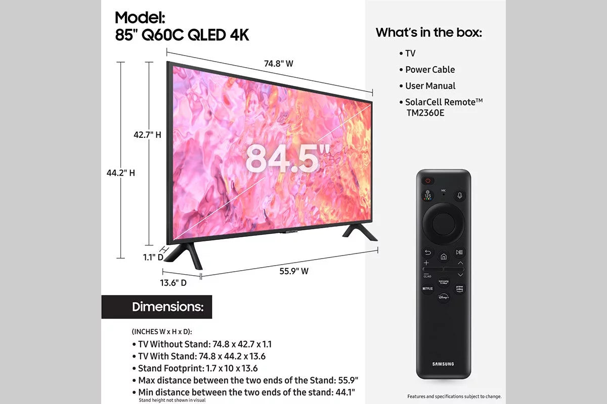 85 Class QLED 4K Smart TV J52346