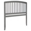 Gray Wood King Headboard with USB Charging Station Q63586