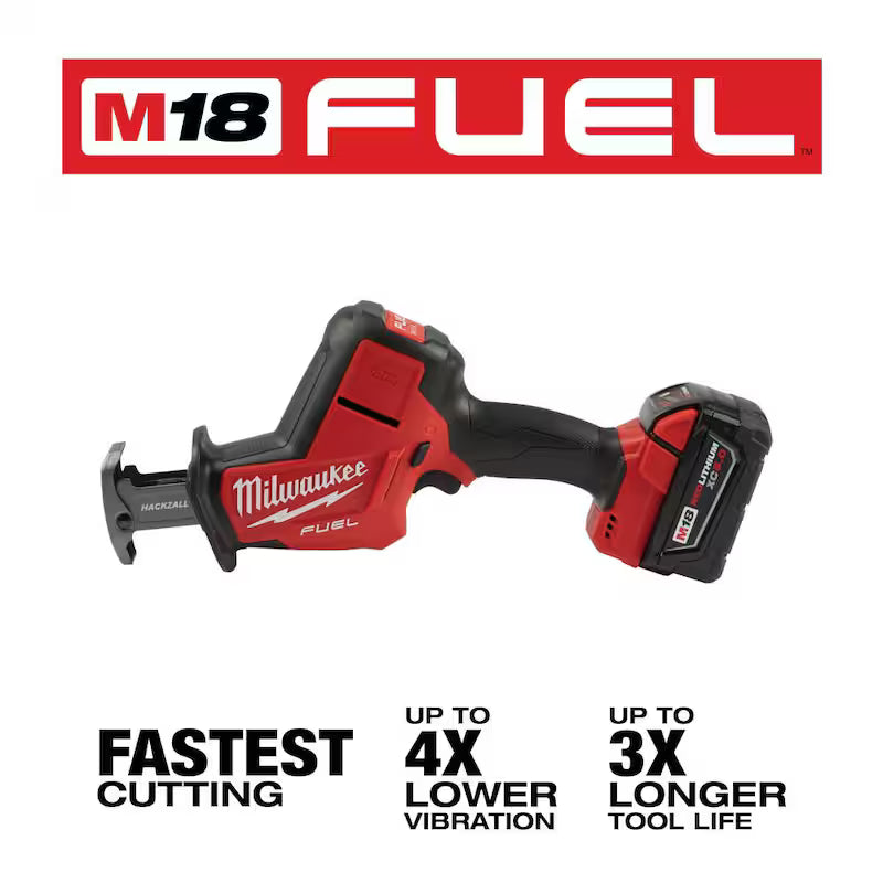 18V Lithium-Ion Brushless Cordless Reciprocating Saw Kit with 5.0Ah Battery X21661