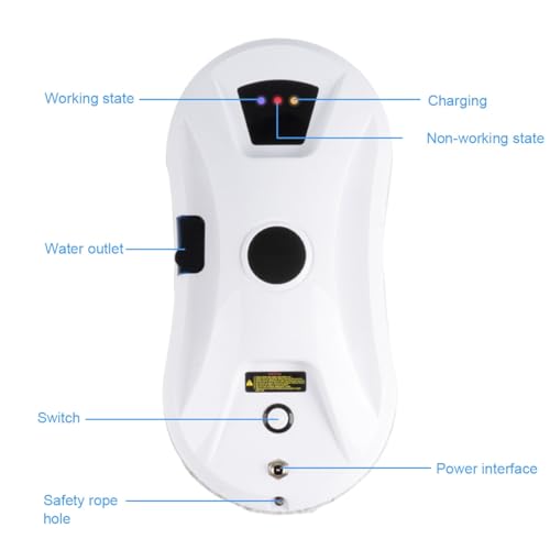 Window Cleaner Robot with Ultrasonic 5600PA Auto Water X24306