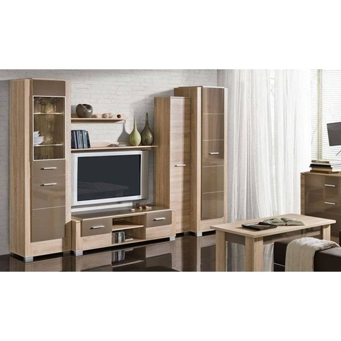 Sonoma Oak White TV Stand W711