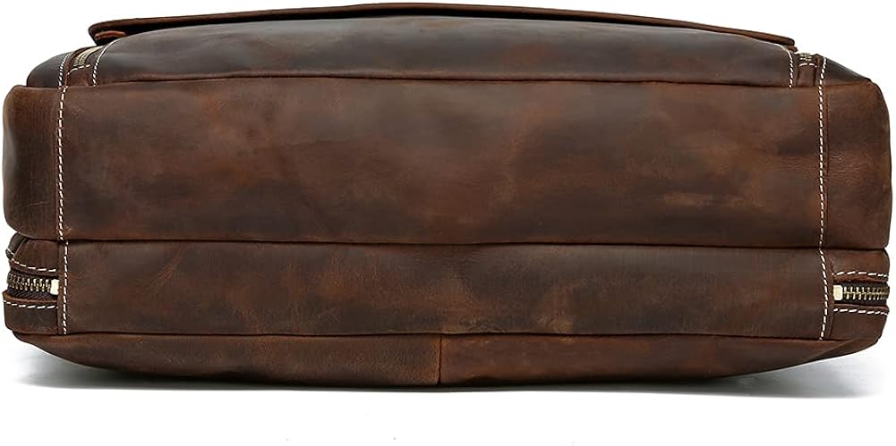 Vintage Genuine Leather 17 inch Laptop Briefcase E9803