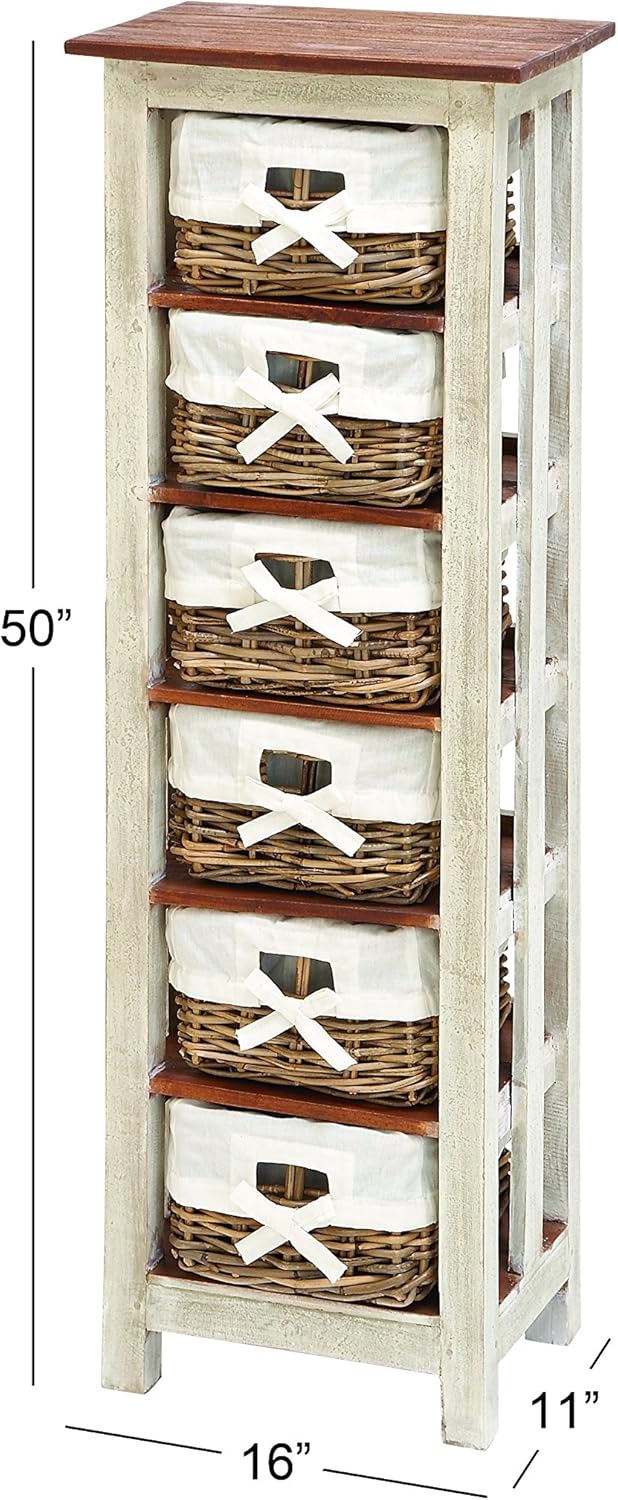 Wood Rattan Cabinet G3295