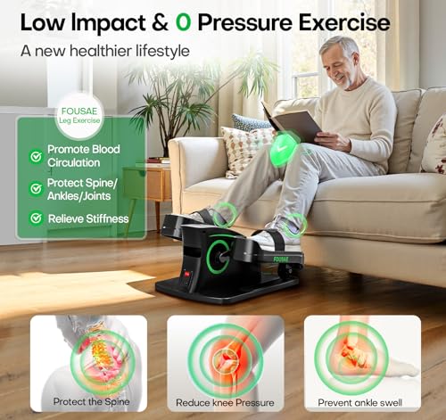 Under Desk Elliptical Leg Exerciser with Touch Screen and Remote Control K75743