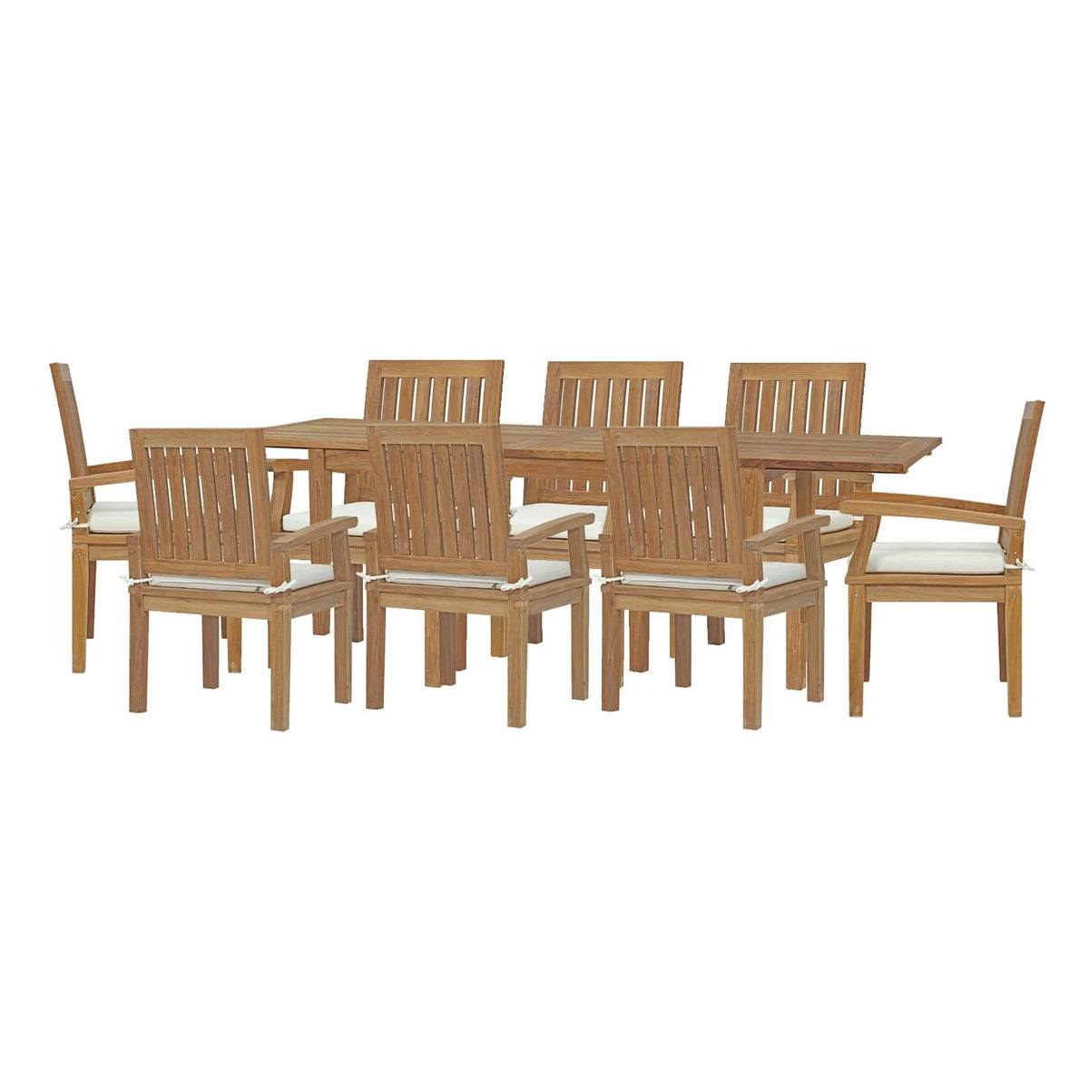 Brown Wood Dining Chair and Table Set E80930