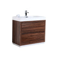 40 in. Free Standing Walnut Bathroom Vanity P20808