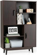 Cabinet with Legs 4-Tier Bookshelf Z193520