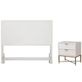 Queen Headboard & 2 Drawer Nightstand Set E7073