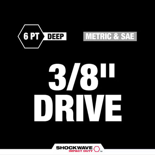 3/8 in. Drive SAE and Metric 6 Point Impact Socket Set (86-Piece) L8618