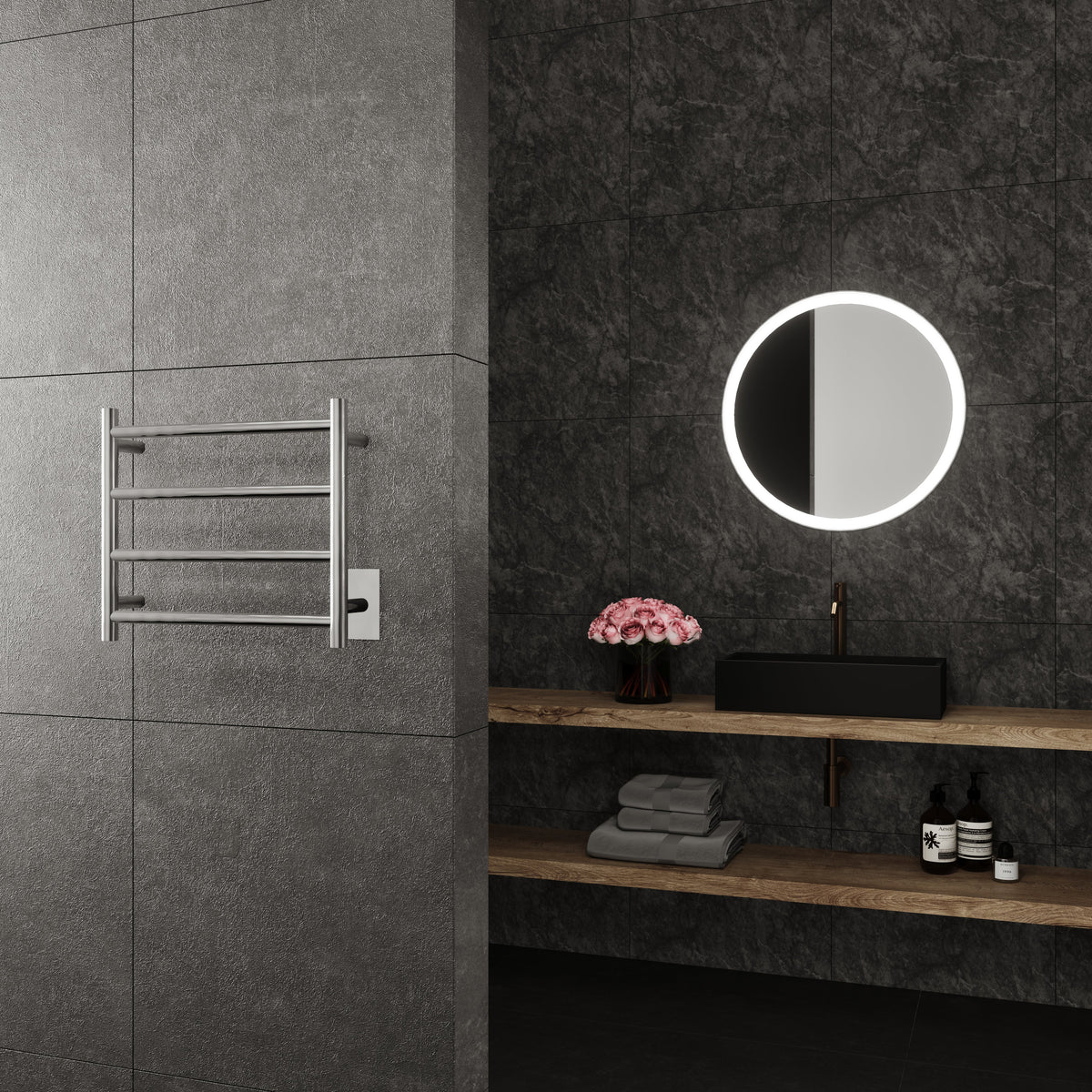 Wall Mounted Electric Towel Warmer in Chrome W148824