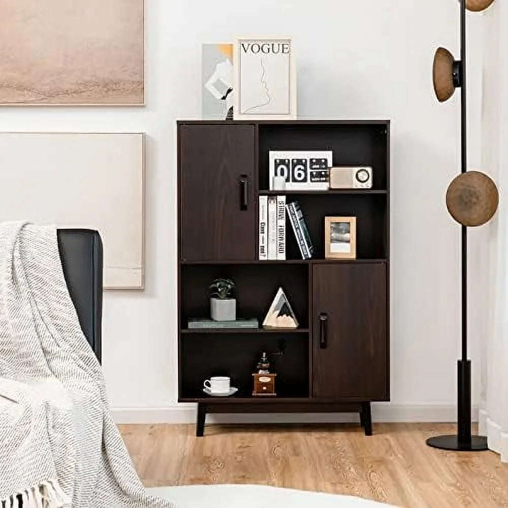 Cabinet with Legs 4-Tier Bookshelf Z193520