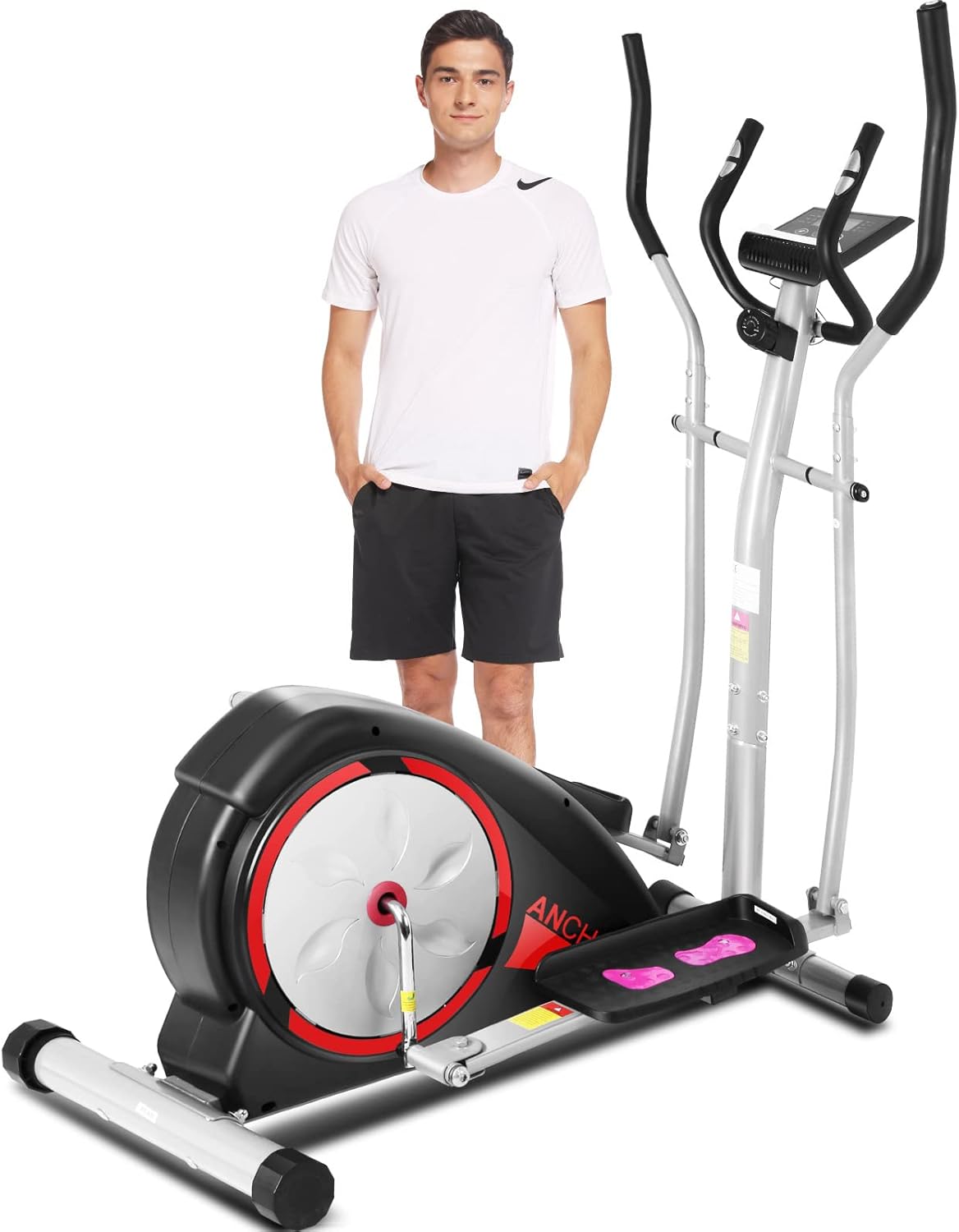 Elliptical Machine with Magnetic Resistance and LCD Monitor M579893