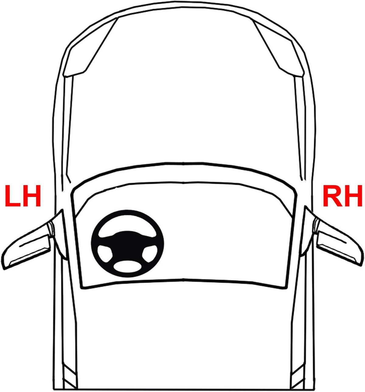 Mirror for FORD ESCAPE RH Power Folding Heated W9403