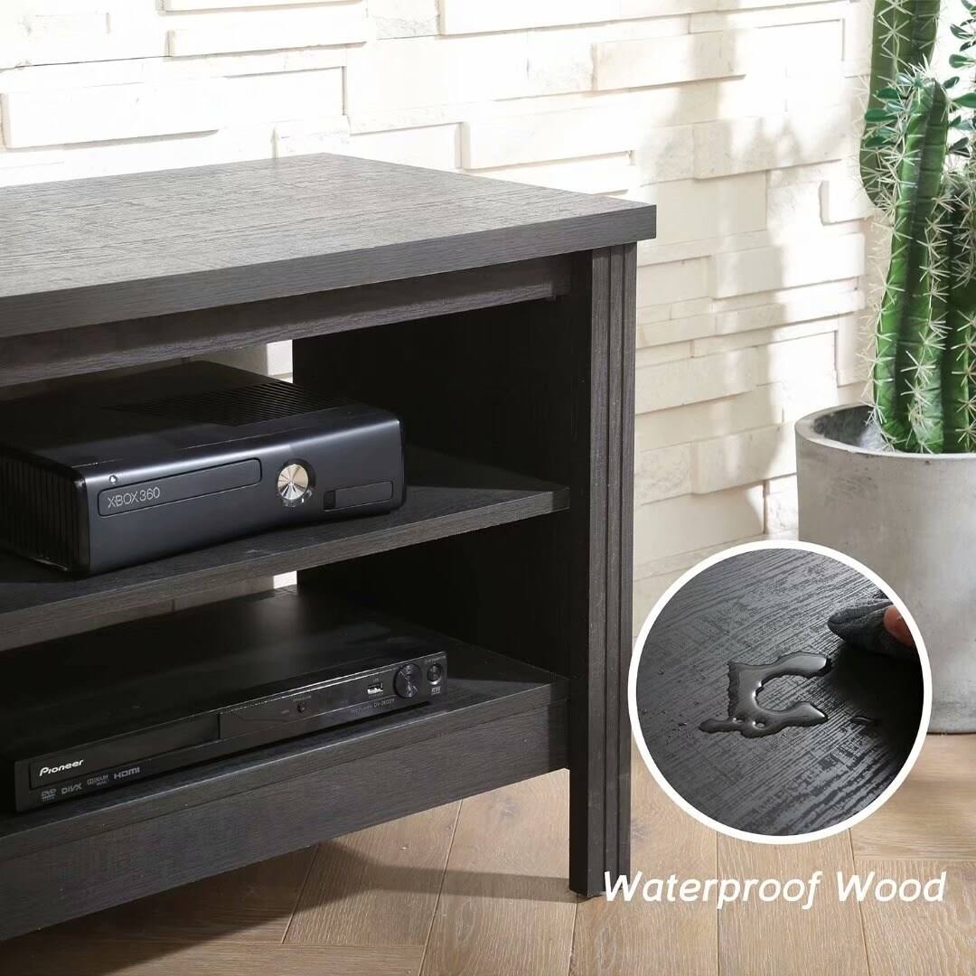 Black Farmhouse TV Stand Console Cabinet 43 inch V82099