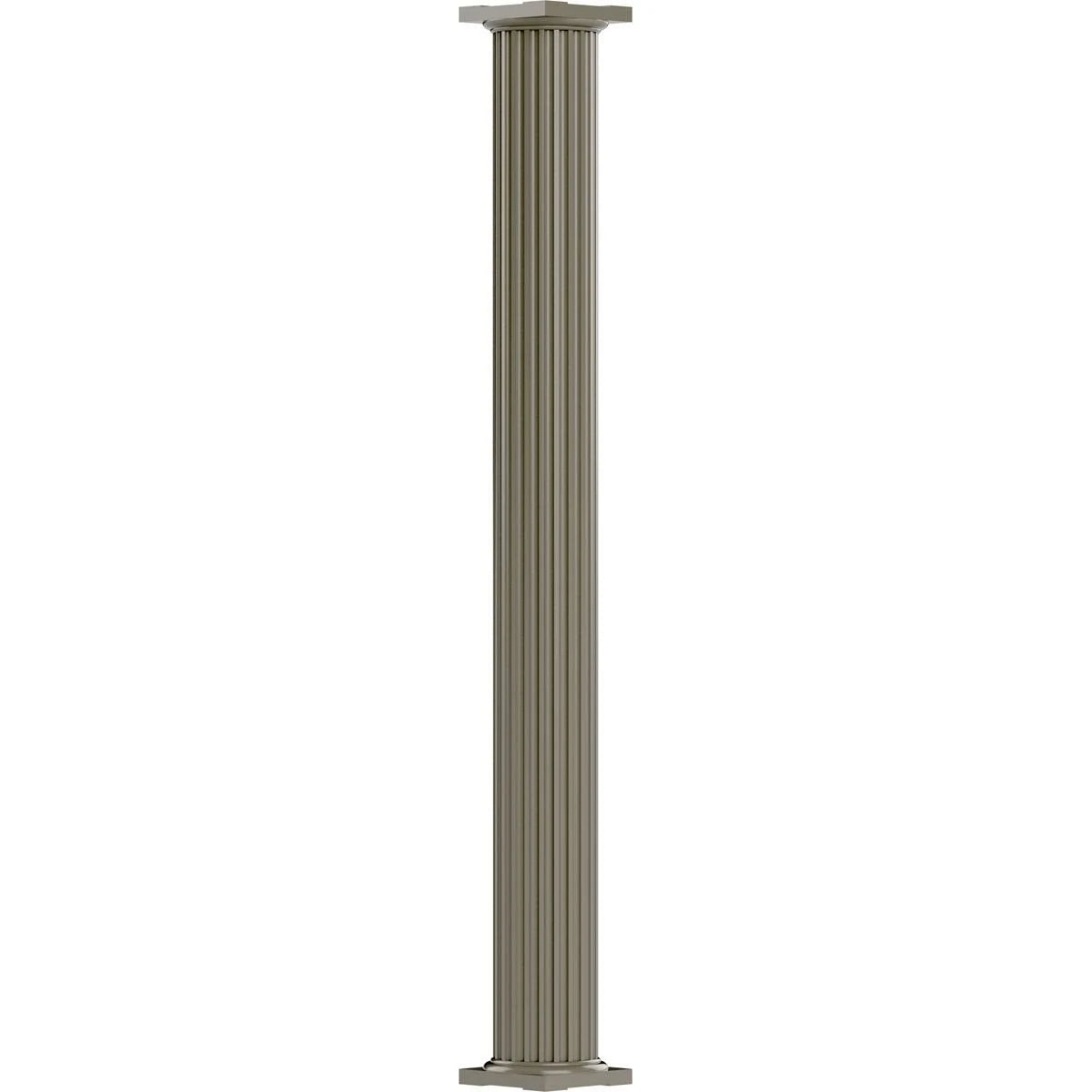 Round Non-Tapered Fluted Aluminum Column Q881