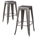 Metal Bar Stool Set of 2 X617024