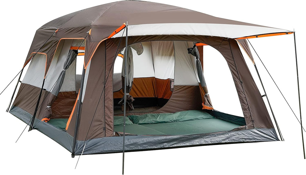 Extra Large 12 Person 2 Room Waterproof Double Layer Cabin Tent A7937