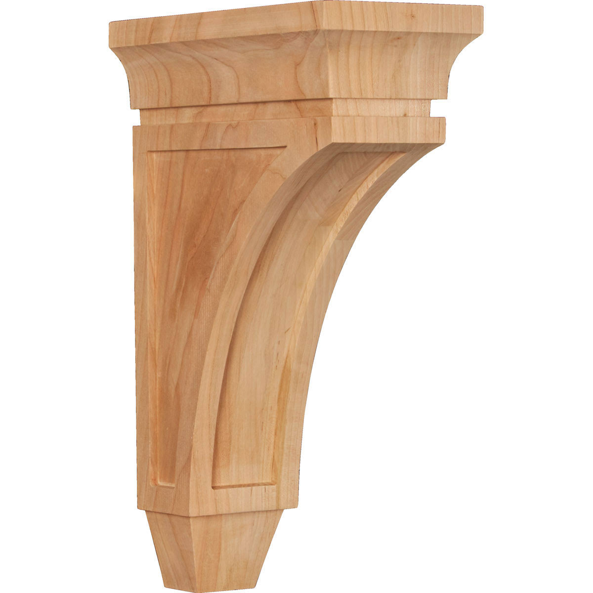 4 1/2 inchw x 9 inchd x 14 inchh Large Cherry Wood Corbel H63737