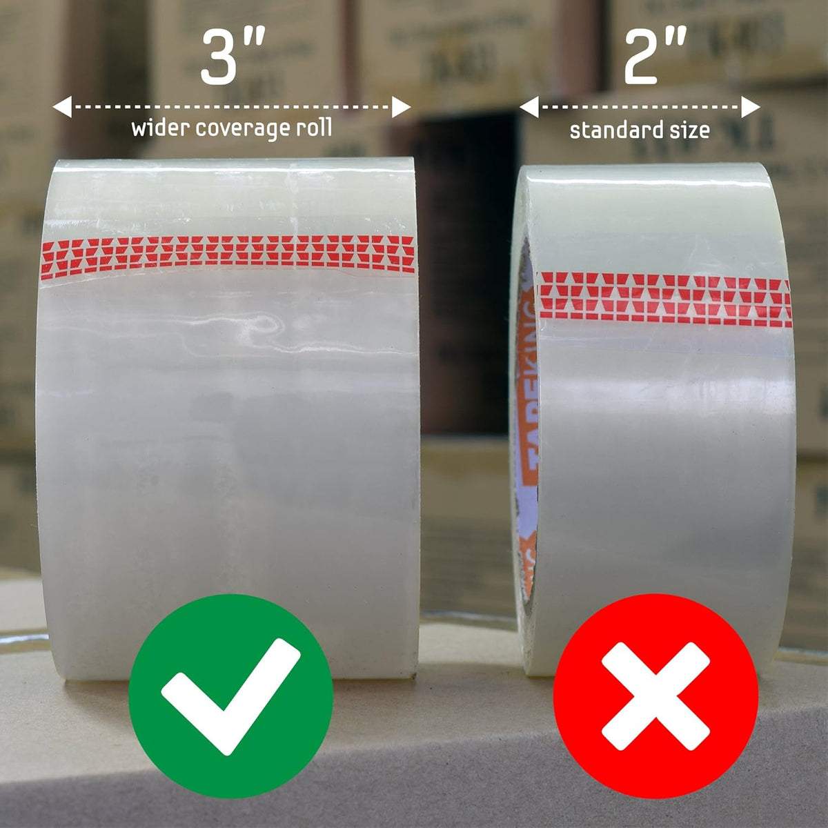 Clear Packing Tape 3 Inch Wide 24 Rolls S35533