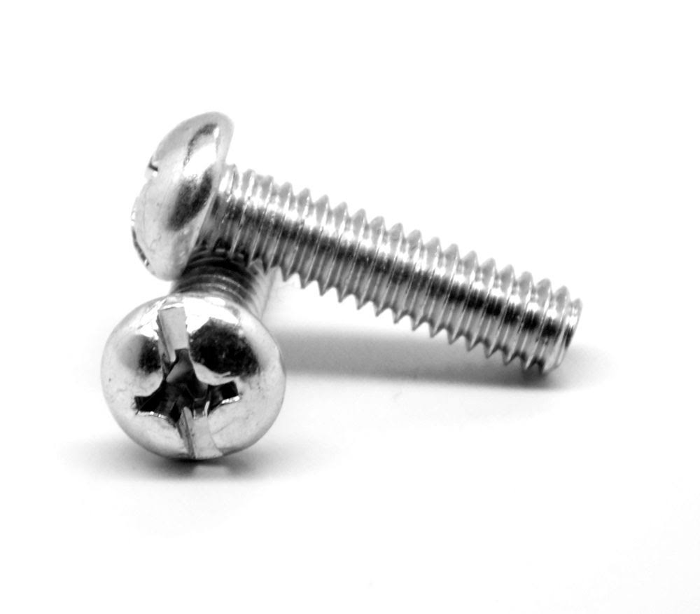 #4-40 x 3/4 Coarse Thread Machine Screw Pan Head Zinc Plated H196008