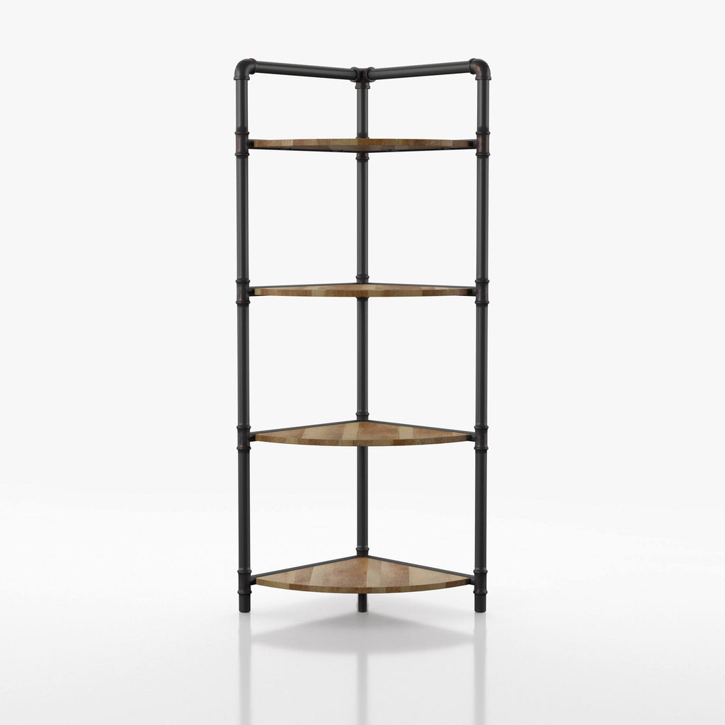 Sand Black 4-Tier Corner Bookcase U112125
