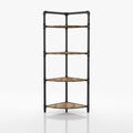 Sand Black 4-Tier Corner Bookcase U112125