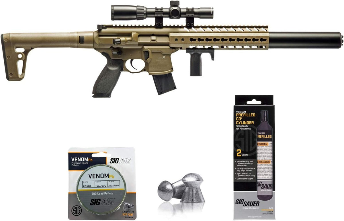 .177 Cal CO2 Powered Air Rifle with 1-4x24 Scope G28218