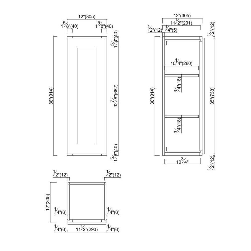 White Single Door Kitchen Cabinet Q586