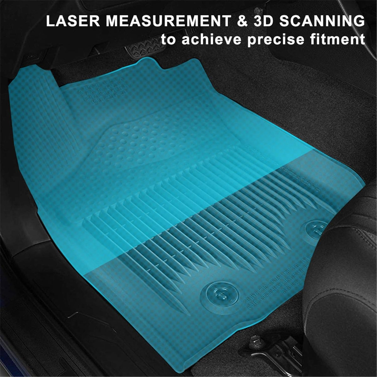 All Weather TPE Floor Mats Black Q770