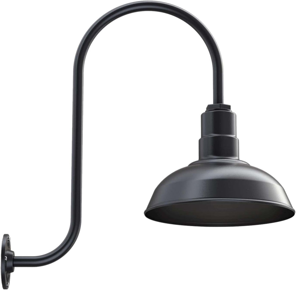 12 inch Dome Gooseneck Outdoor Wall Mounted Steel Light C4013