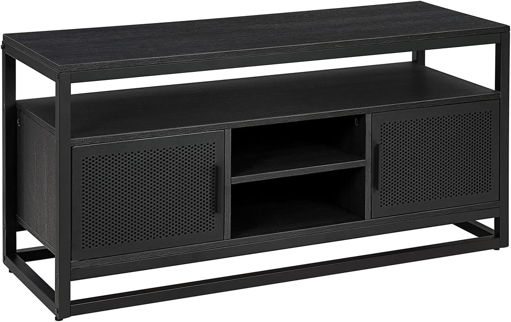 Rustic TV Stand with Storage Shelves Q7963