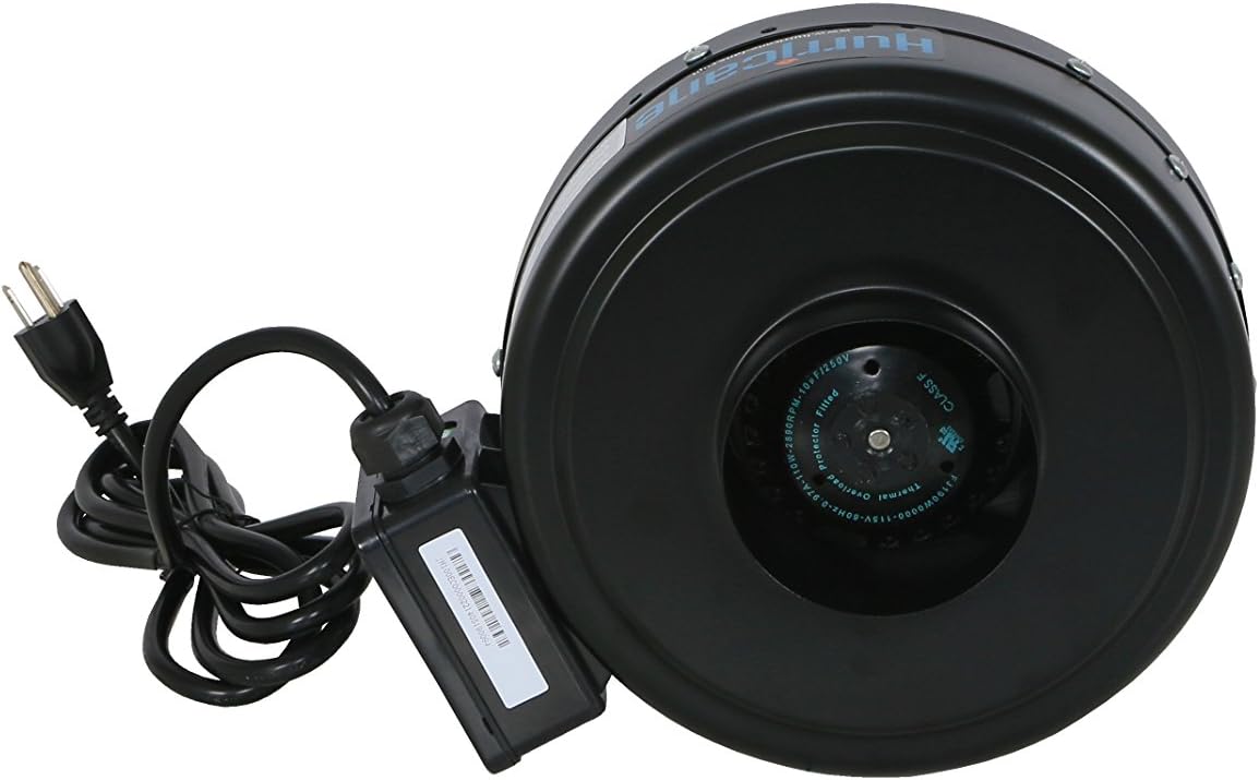 Inline Centrifugal Fan 171 CFM 4-Inch Black Q61587