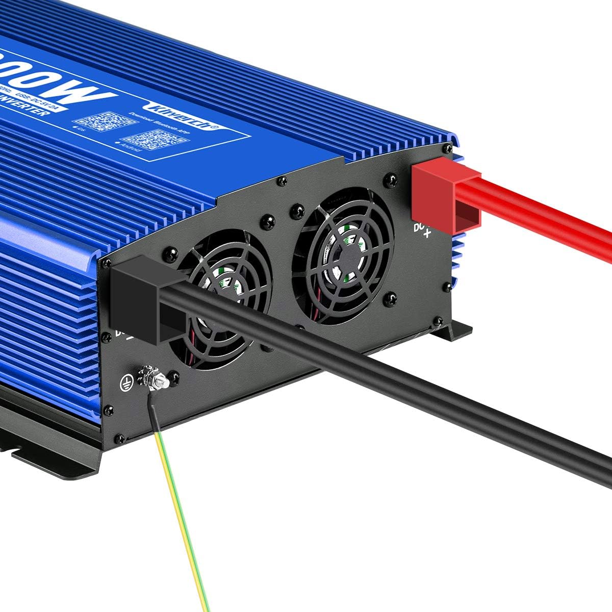 3000W Pure Sine Wave Power Inverter 12V DC to 110V AC with 4 AC Outlets 2 USB Ports P297745