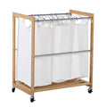 3 Bag Bamboo Laundry Cart M75752