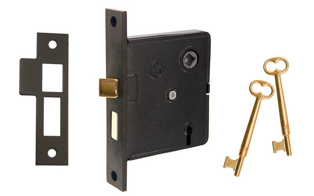 Brass Mortise Lock Set Oil Rubbed Bronze P541