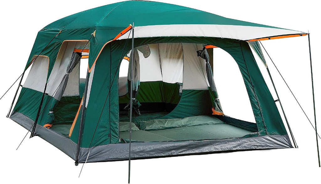 Extra Large 12 Person 2 Room Waterproof Double Layer Cabin Tent A7937