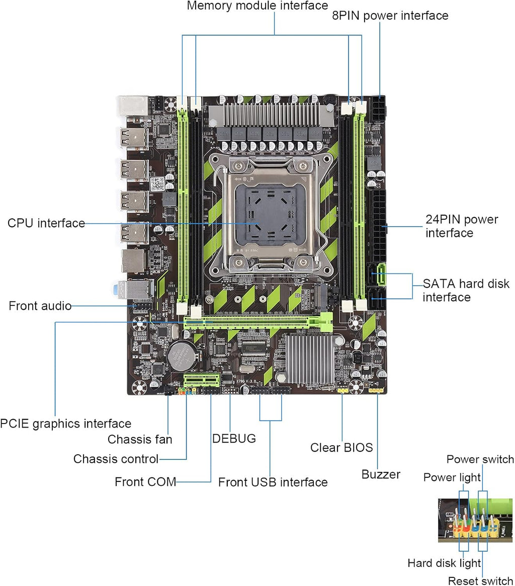 LGA2011 Desktop Motherboard, 4 DDR3 DIMM V685