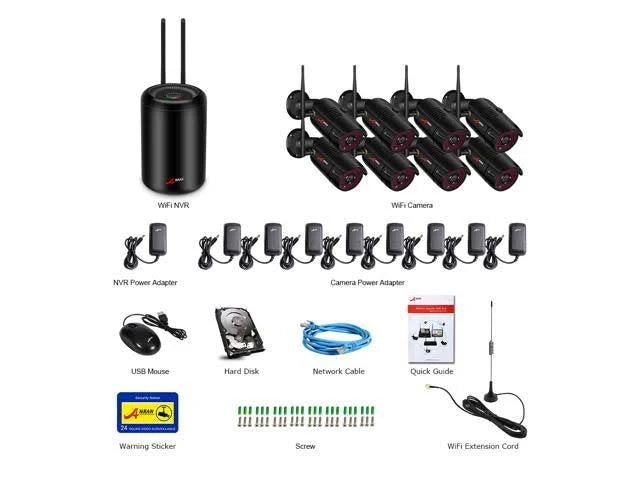 8 Channel 1080p HD Wireless Security Surveillance Camera N956974