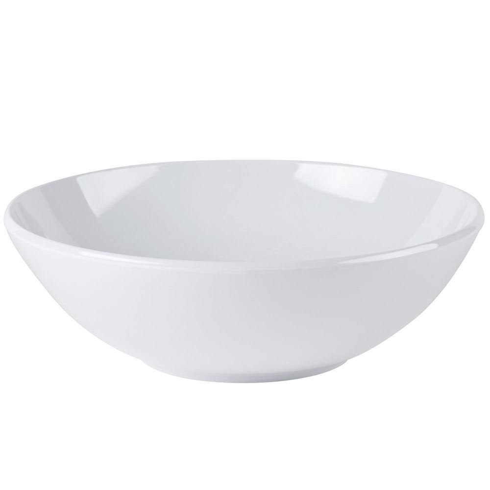 White Round 3 Qt Melamine Bowl 4/Pack C103300