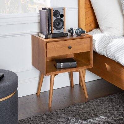 Solid Wood Nightstand Z201360
