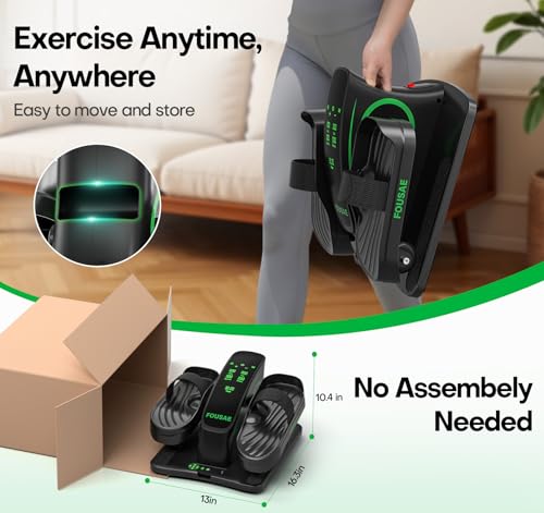 Under Desk Elliptical Leg Exerciser with Touch Screen and Remote Control K75743