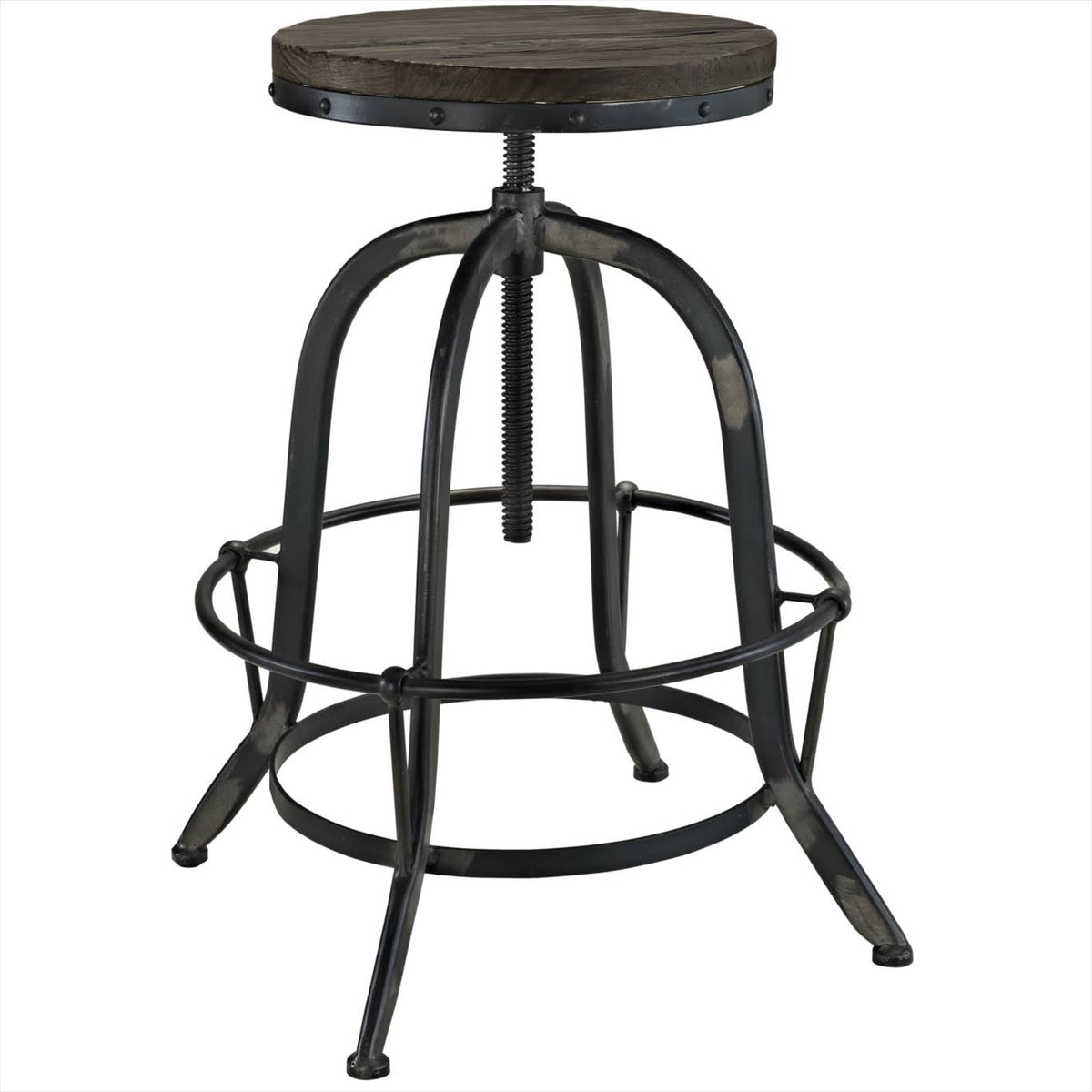Black Wood Top Bar Stool D61872