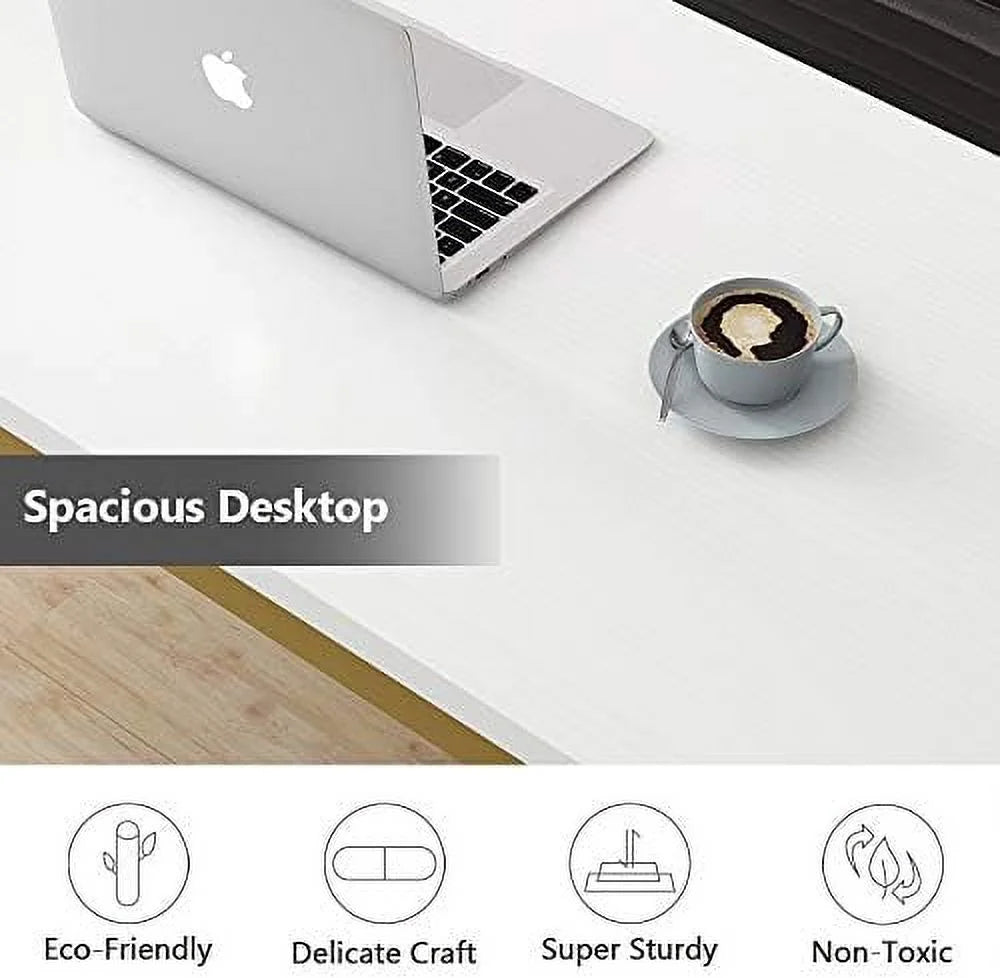 78.7 x 39.4 inch Walnut Black Computer Desk Z414